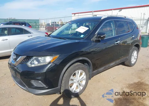 2014 Nissan Rogue Sv из США, поврежденный, VIN 5N1AT2MV0EC853433